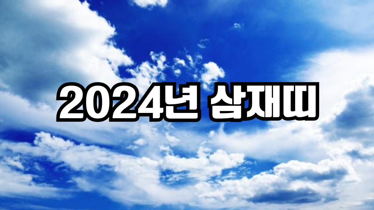 2024년 삼재띠
