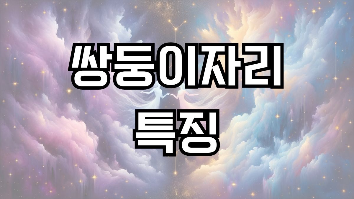 쌍둥이자리 특징