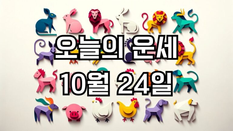 오늘의 운세 10월 24일