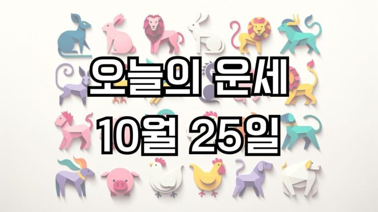 오늘의-운세-10월-25일