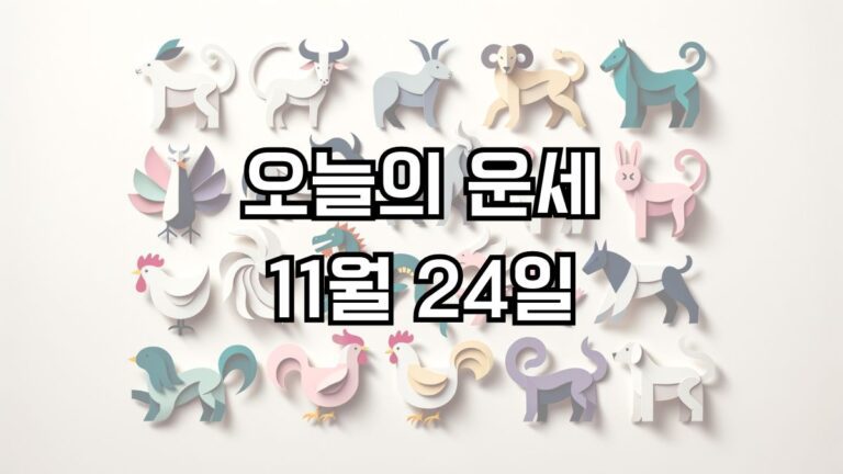 오늘의 운세 11월 24일