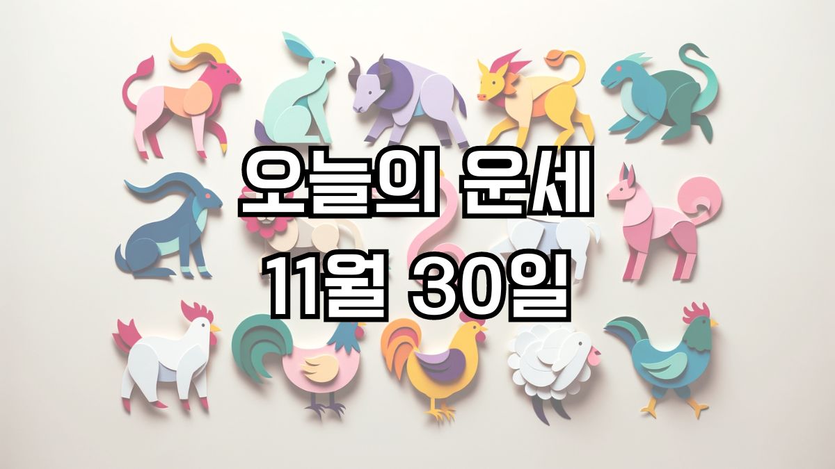 오늘의 운세 11월 30일