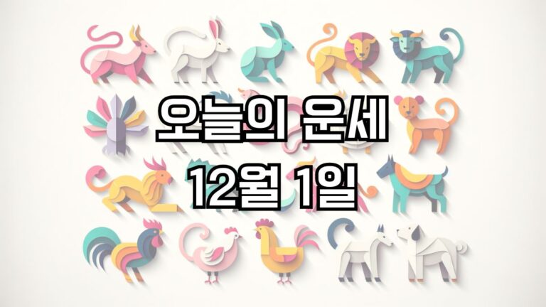 오늘의 운세 12월 1일