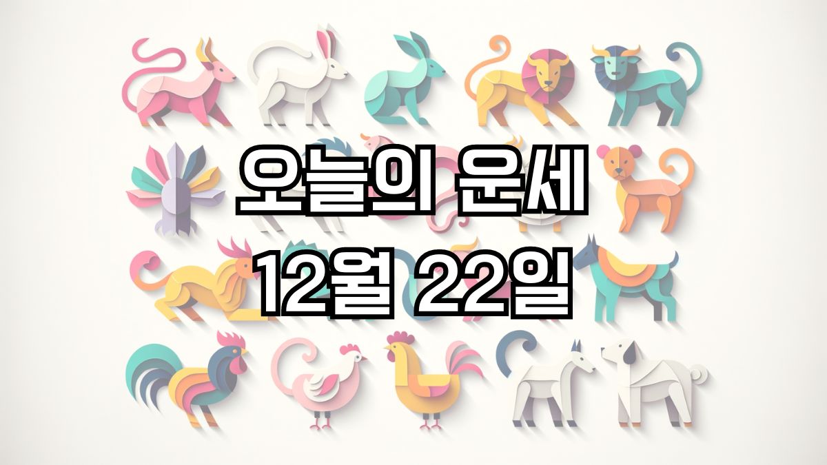 오늘의 운세 12월 22일