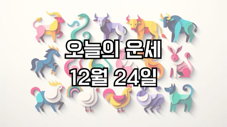 오늘의 운세 12월 24일