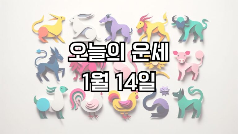 오늘의 운세 1월 14일