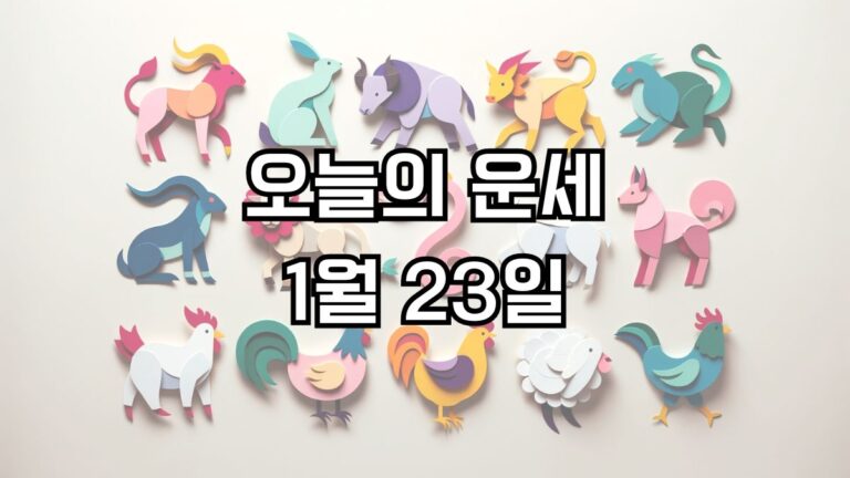 오늘의 운세 1월 23일