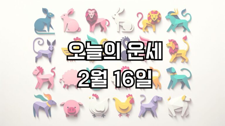 오늘의 운세 2월 16일