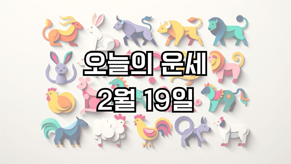 오늘의 운세 2월 19일