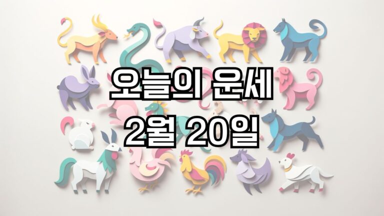 오늘의 운세 2월 20일