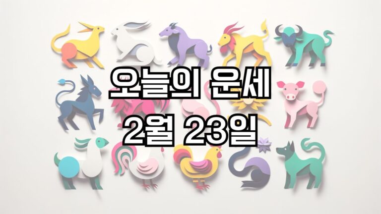 오늘의 운세 2월 23일