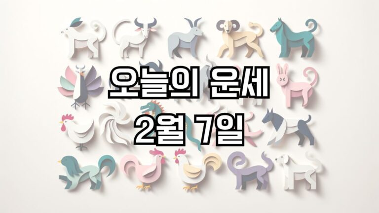 오늘의 운세 2월 7일