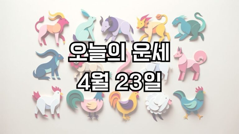 오늘의 운세 4월 23일