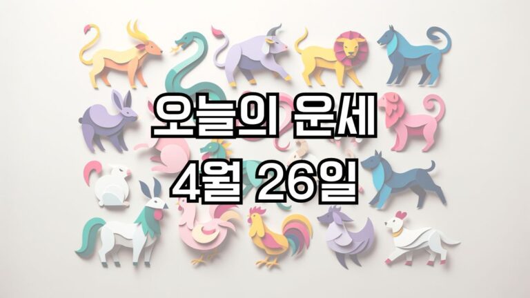 오늘의 운세 4월 26일