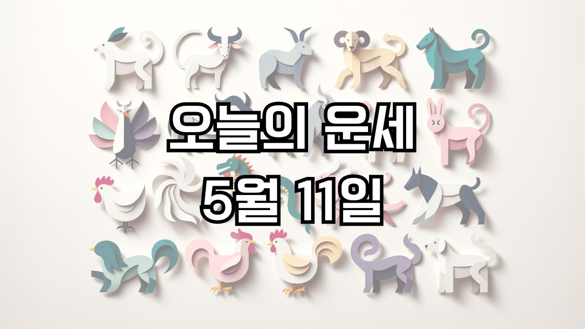 오늘의 운세 5월 11일