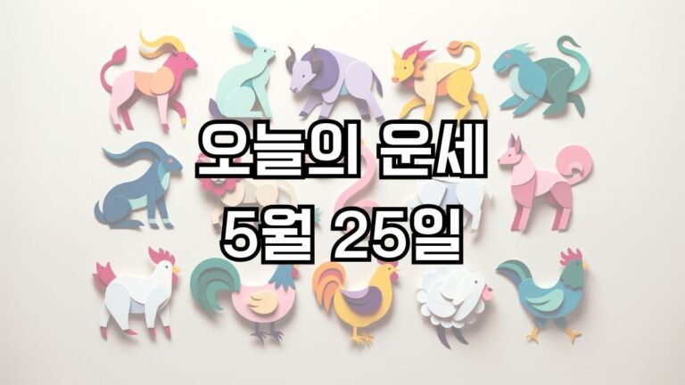 오늘의 운세 5월 25일
