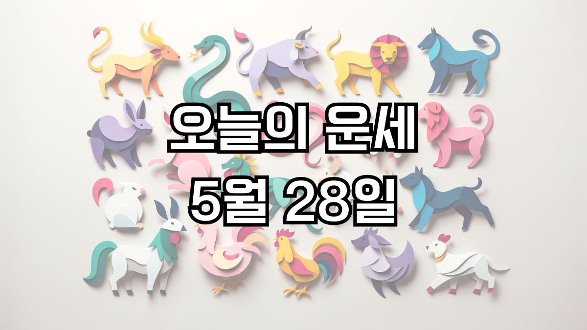 오늘의 운세 5월 28일