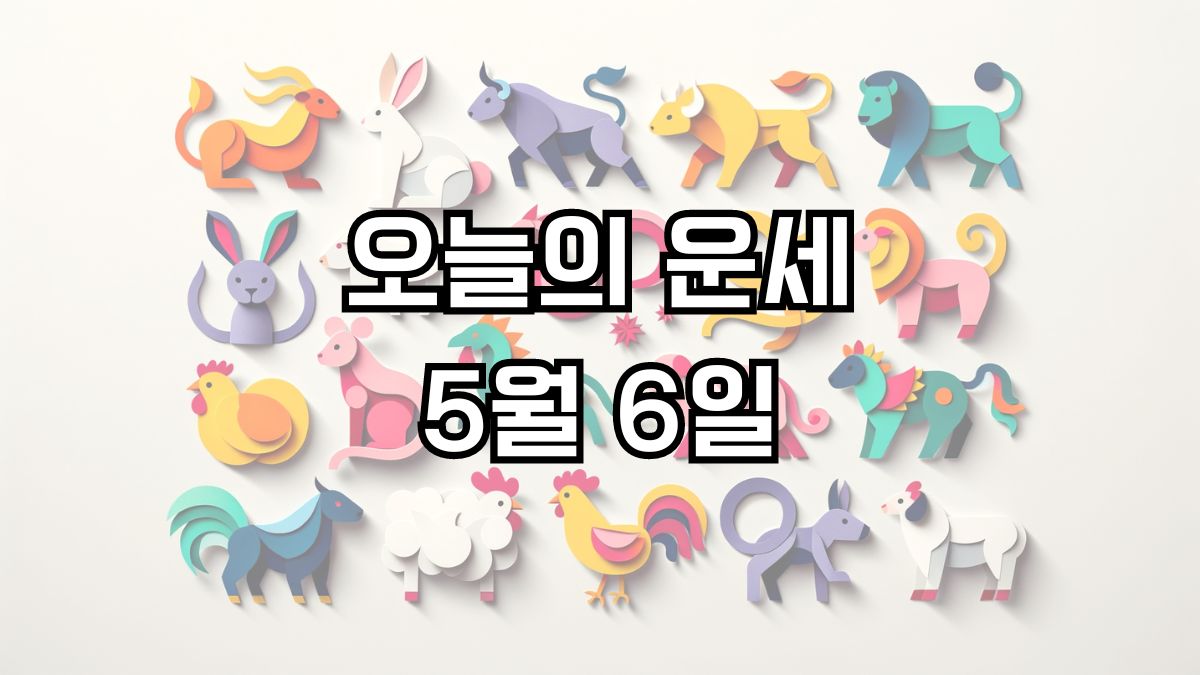 오늘의 운세 5월 6일