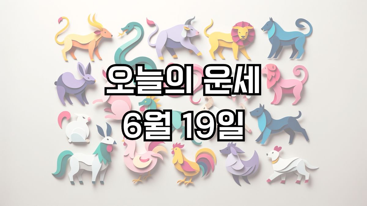 오늘의 운세 6월 19일
