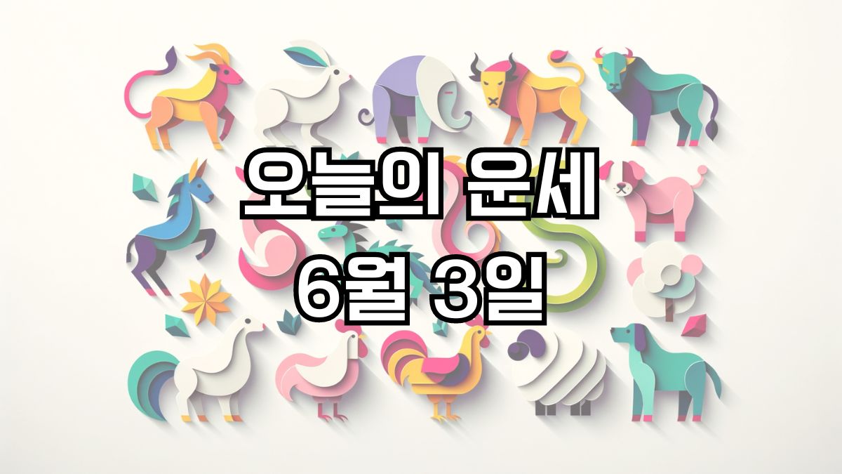 오늘의 운세 6월 3일
