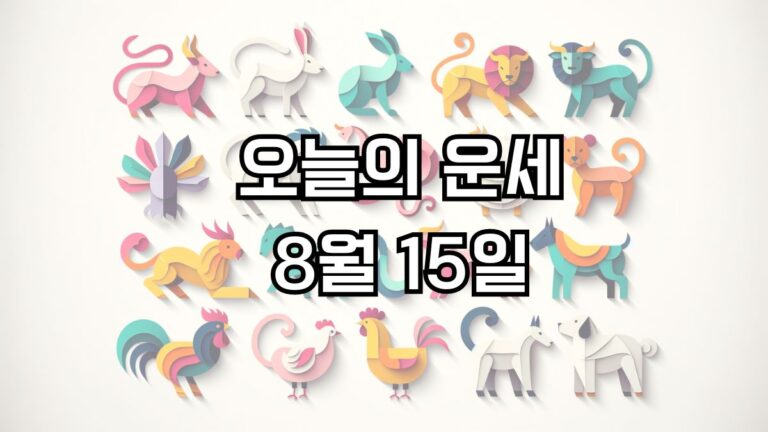 오늘의 운세 8월 15일