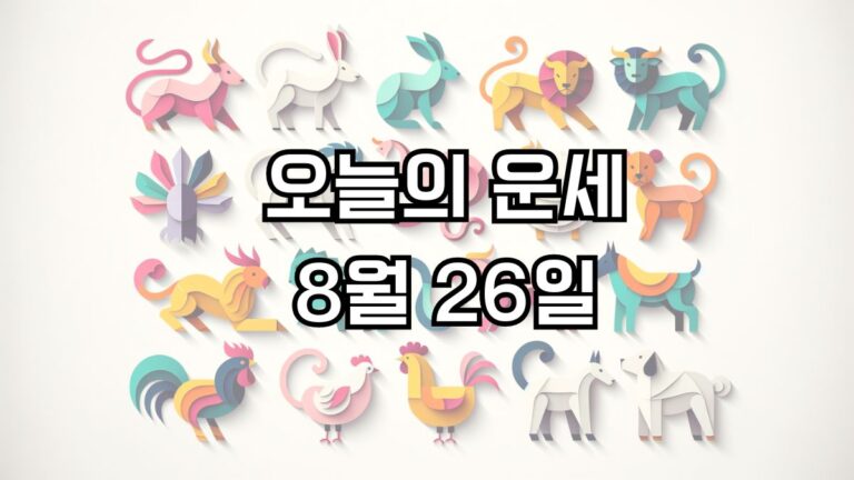 오늘의 운세 8월 26일