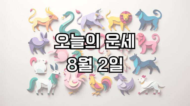 오늘의 운세 8월 2일