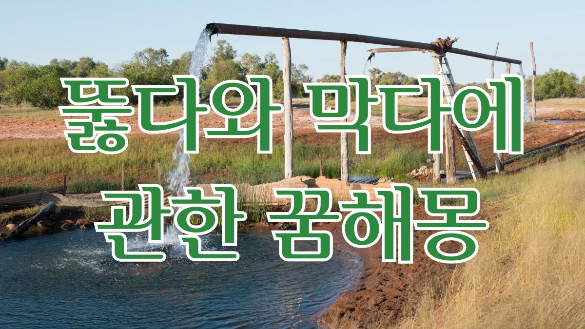뚫다와 막다에 관한 꿈해몽