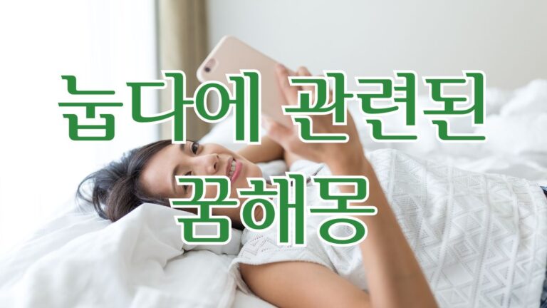 눕다에 관련된 꿈해몽