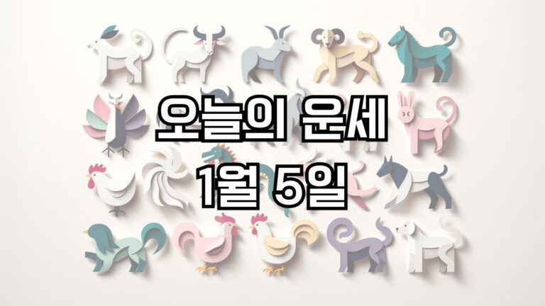 오늘의 운세 1월 5일