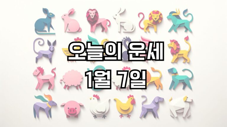 오늘의 운세 1월 7일