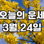 오늘의운세 3월 24일