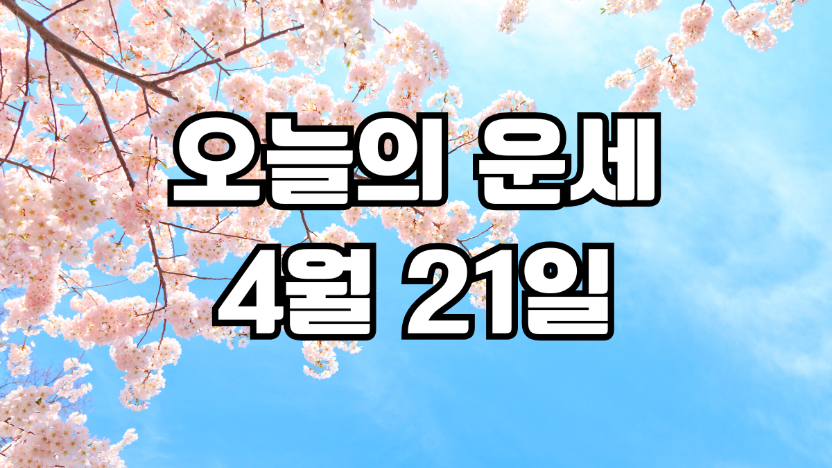 오늘의운세 4월 21일