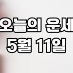 오늘의운세 5월 11일