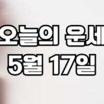 오늘의운세 5월 17일