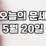 오늘의운세 5월 20일