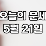 오늘의운세 5월 21일