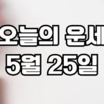 오늘의운세 5월 25일