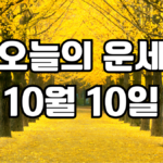 오늘의운세 10월 10일