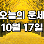 오늘의운세 10월 17일