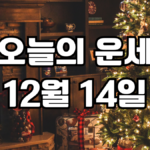 오늘의운세 12월 14일