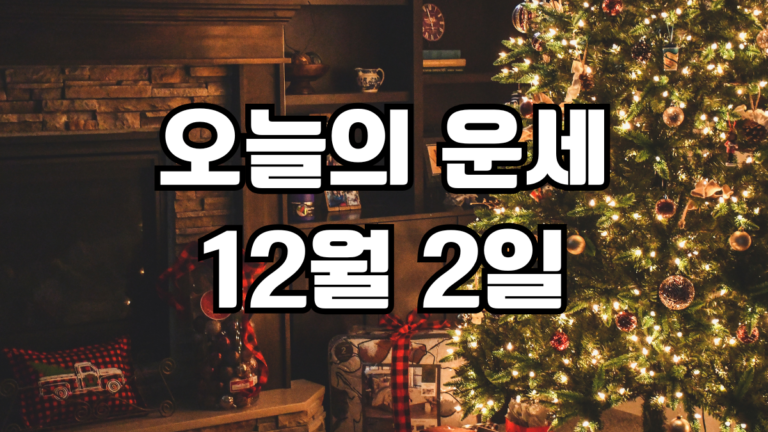 오늘의운세 12월 2일