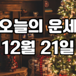 오늘의운세 12월 21일