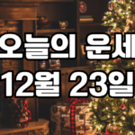 오늘의운세 12월 23일