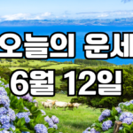오늘의운세 6월 12일