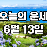 오늘의운세 6월 13일