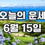 오늘의운세 6월 15일