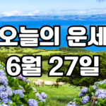오늘의운세 6월 27일
