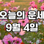오늘의운세 9월 4일
