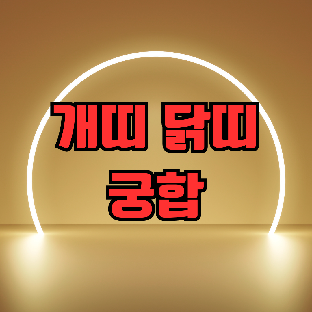 개띠 닭띠 궁합